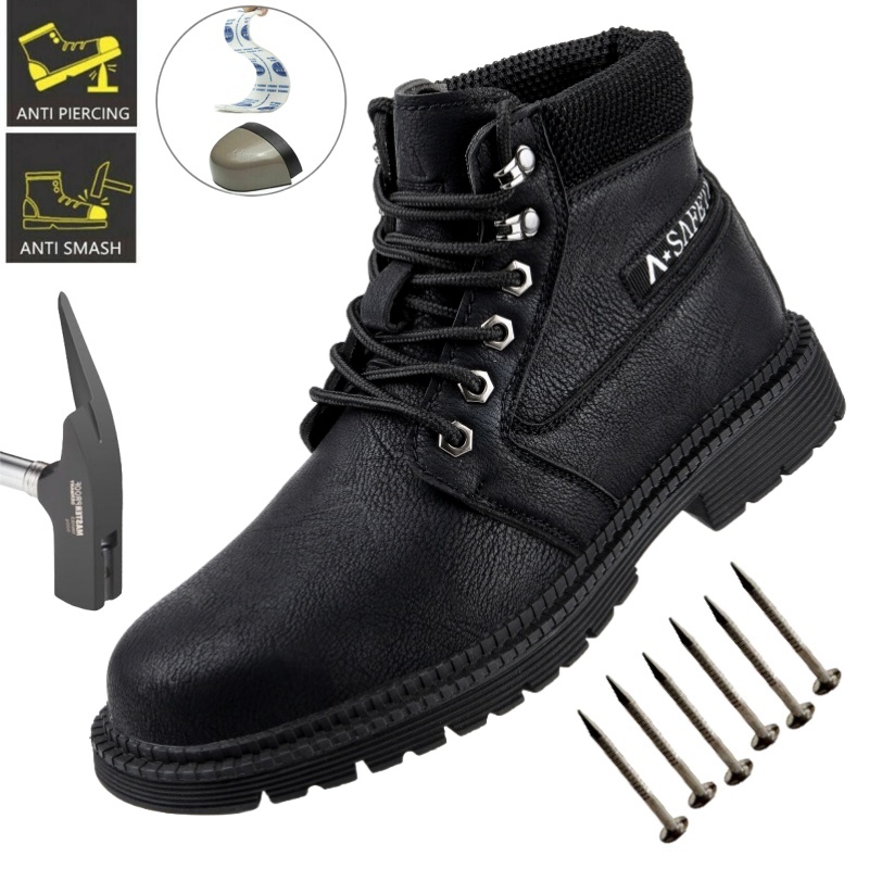 Leatherwork Designs - Men Boots Outdoor Leather Ankle Boots