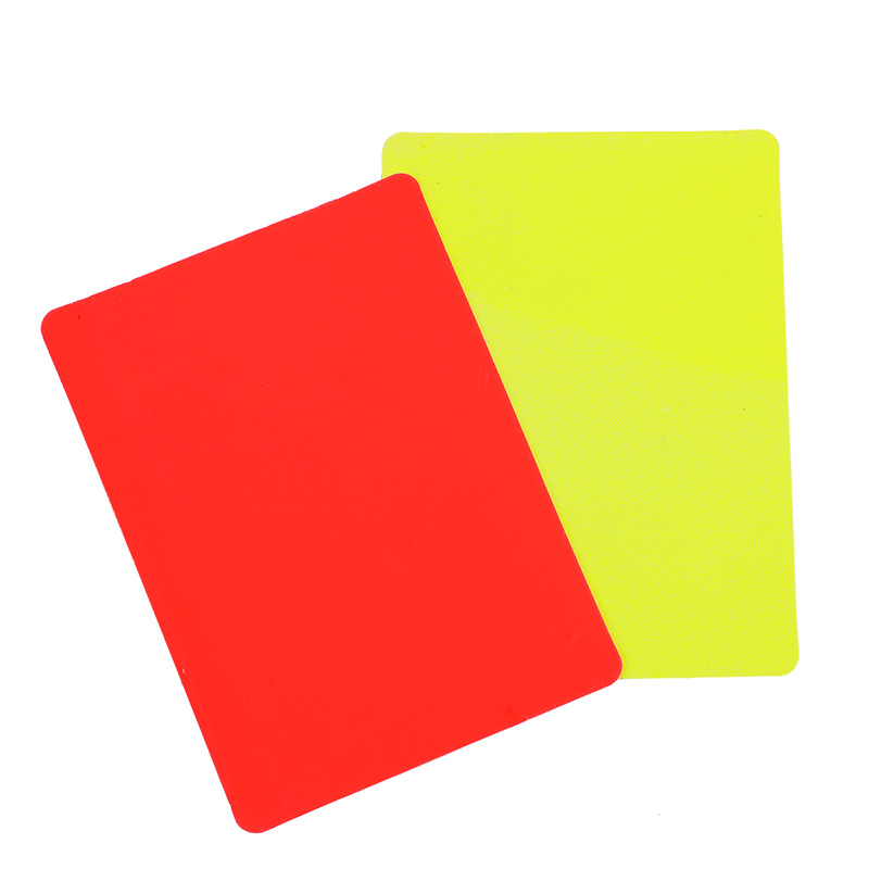 Leather Workshop - Referee Red Yellow Cards Set With