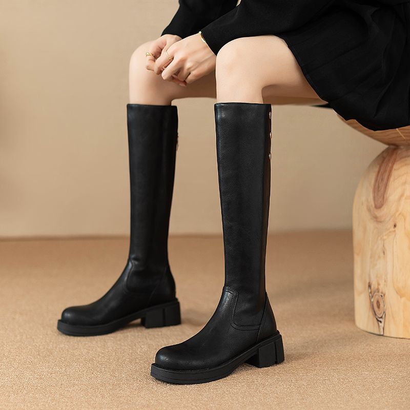 Leatherwork Designs - Autumn Winter Middle Heel Ladies Knee