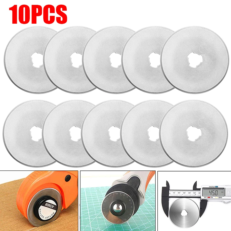10pcs Rotary Cutter Blades Cir - огляд і ціна Leatherwork Projects