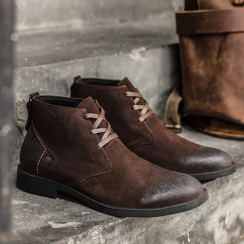 New Cow Suede Ankle Boots Hand - огляд і ціна Leatherwork Designs