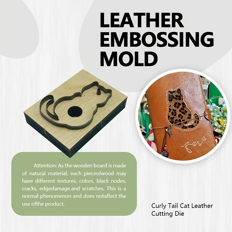 Leather Cutting Stamp Tool Cat - огляд і ціна Leatherwork Projects