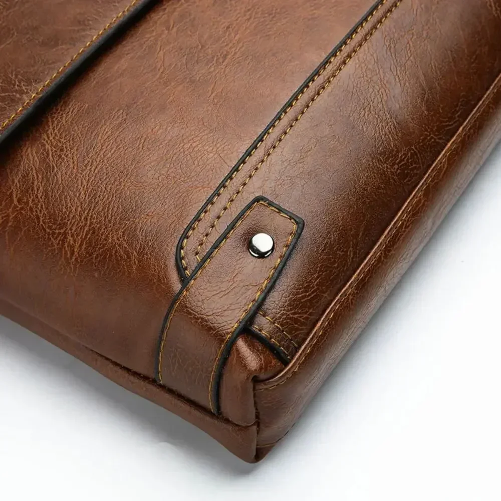 Briefcase For Men PU Leather T - огляд і ціна Leatherwork Designs